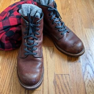 Redwing Beckman Round Leather Boot Size 10 D